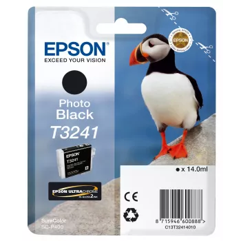 Epson T3241 valokuvamusta, väriainepohjainen muste, 14 ml, 1 kpl, 4 200 sivua