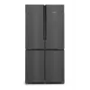 Siemens iQ500 KF96NAXEA Side-by-Side-jääkaappi vapaasti seisova 605 L musta, ruostumaton teräs