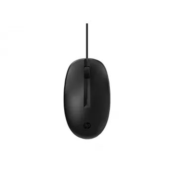 HP 128 laserkaapelihiiri, molempikätinen, laser, USB Type-A, 1200 DPI, musta