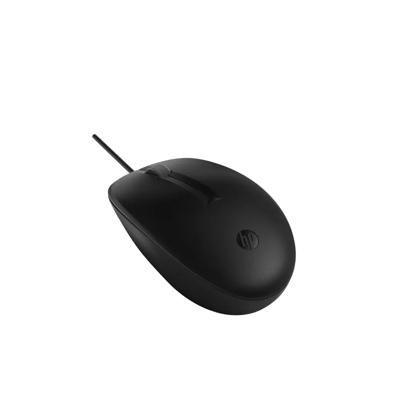 HP 128 laserkaapelihiiri, molempikätinen, laser, USB Type-A, 1200 DPI, musta