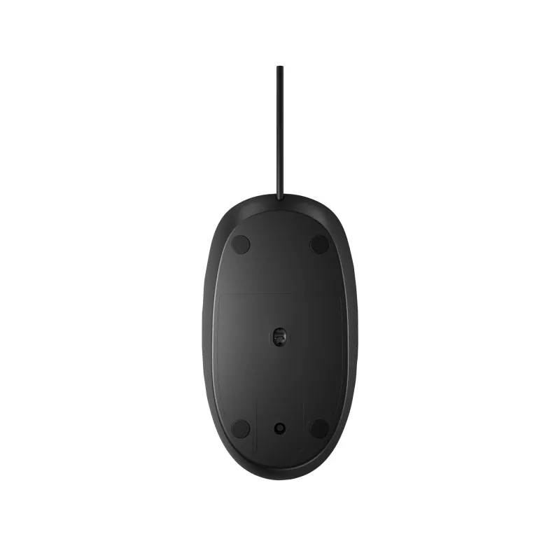HP 128 laserkaapelihiiri, molempikätinen, laser, USB Type-A, 1200 DPI, musta