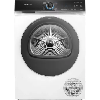 Siemens iQ700 WQ45B2B40 lämpöpumppukuivausrumpu vapaasti seisova edestä täytettävä 9 kg valkoinen