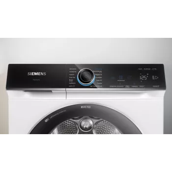 Siemens iQ700 WQ45B2B40 lämpöpumppukuivausrumpu vapaasti seisova edestä täytettävä 9 kg valkoinen