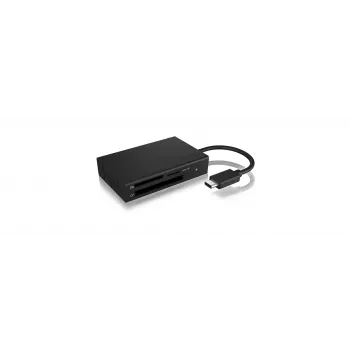ICY BOX IB-CR401-C3 kortinlukija USB 3.2 Gen 1 (3.1 Gen 1) Type-C musta
