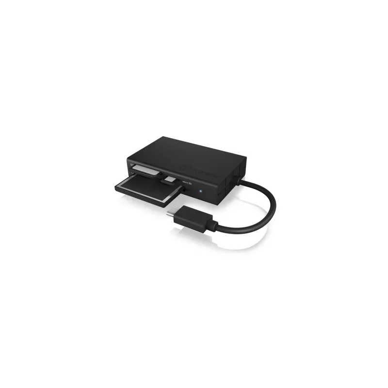 ICY BOX IB-CR401-C3 kortinlukija USB 3.2 Gen 1 (3.1 Gen 1) Type-C musta