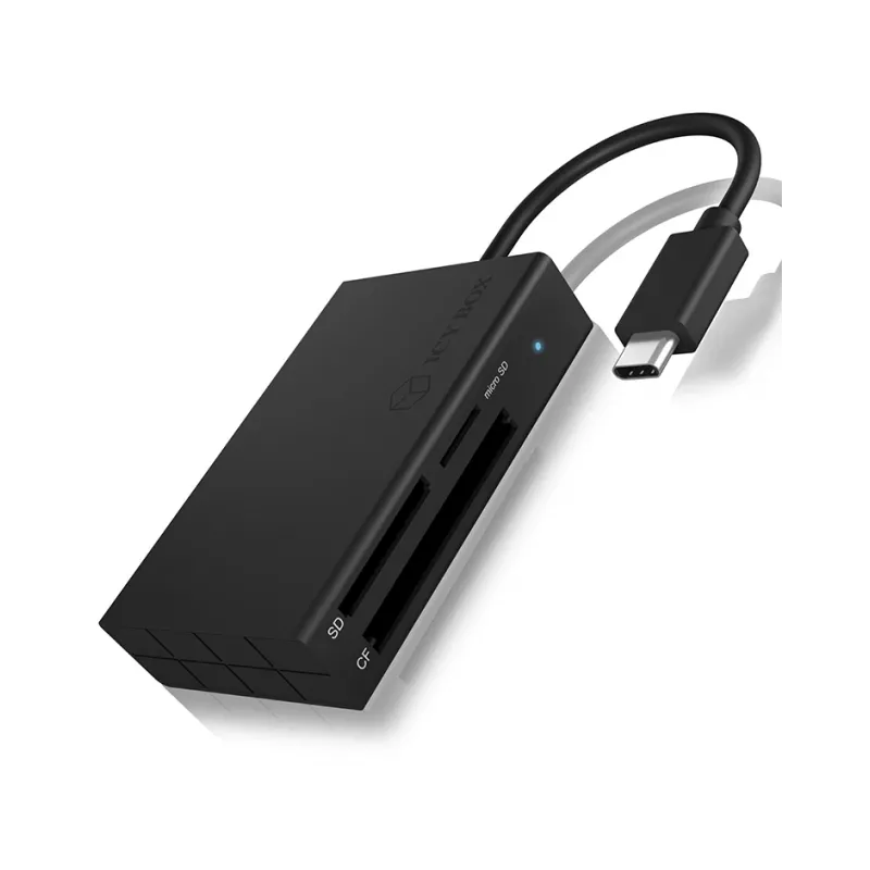 ICY BOX IB-CR401-C3 kortinlukija USB 3.2 Gen 1 (3.1 Gen 1) Type-C musta