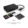 ICY BOX IB-CR401-C3 kortinlukija USB 3.2 Gen 1 (3.1 Gen 1) Type-C musta