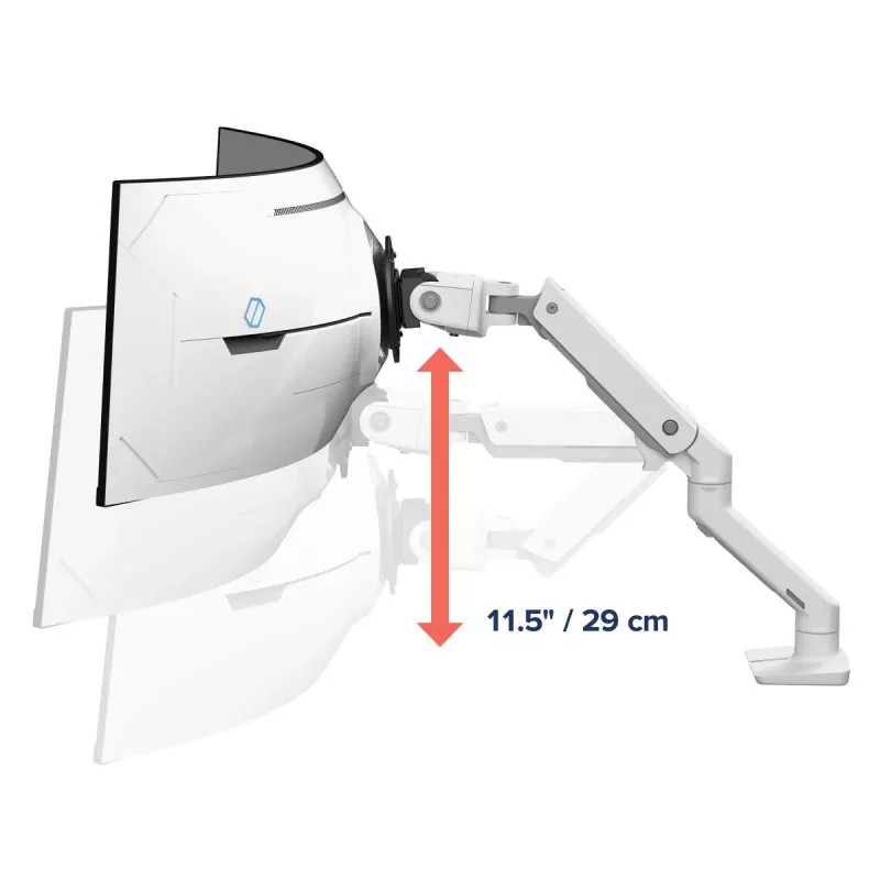 ERGOTRON HX pöytänäyttövarret VHD-pivot – valkoinen