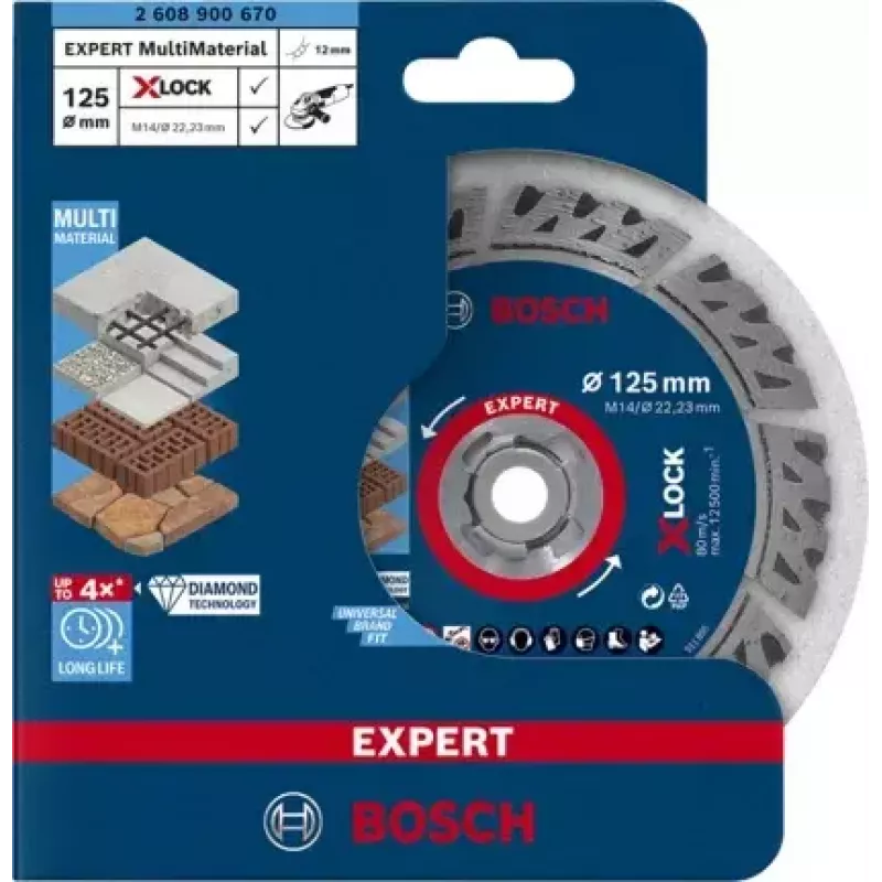 Bosch EXPERT MULTIMATERIAL X-LOCK katkaisulaikka