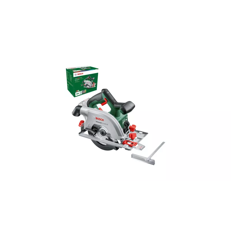Bosch UniversalCirc 18V-53 akkukäyttöinen pyörösaha, 18 V, 160 mm terä, leikkaussyvyys 53 mm, ilman akkua ja laturia, vihreä/musta