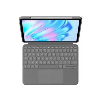 LOGITECH Combo Touch iPad Air 11in 5th Gen Oxford harmaa Qwertz saksa