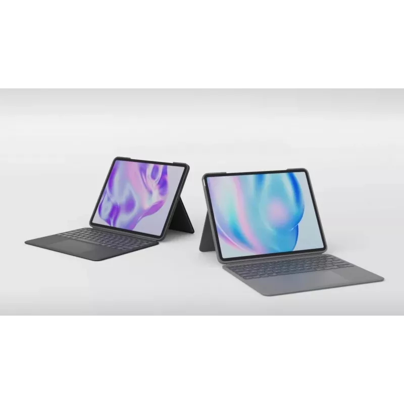 LOGITECH Combo Touch iPad Air 11in 5th Gen Oxford harmaa Qwertz saksa