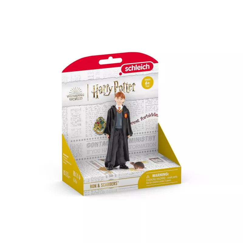 schleich Ron Weasley & Scabbers, 6 vuotta, Harry Potter™, monivärinen, muovi