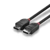 DisplayPort-kaapeli Lindy 2 m DisplayPort 1.2 -kaapeli Black Line