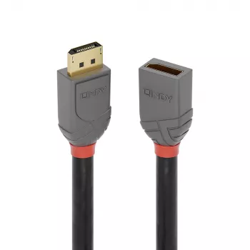Lindy 1 m DisplayPort 1.4 -jatkokaapeli, Anthra Line, 1 m, DisplayPort, DisplayPort, uros, naaras, 7680 x 4320 pikseliä