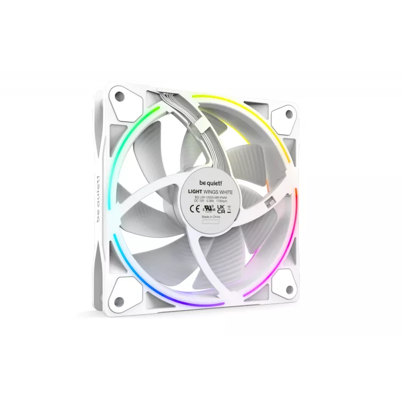 be quiet Light Wings White | 120mm PWM Triple Pack tietokonekotelon tuuletin 12 cm 3 kpl