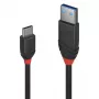 Lindy 0,5 m USB 3.2 Type-A - Type-C -kaapeli, 10 Gbit/s, Black Line, 0,5 m, USB A, USB C, USB 3.2 Gen 1 (3.1 Gen 1), 10 Gbit/s, musta