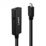 Lindy 5 m USB 3.2 Gen 2 C/C aktiivinen jatkokaapeli, 5 m, USB C, USB C, USB 3.2 Gen 2 (3.1 Gen 2), 10 Gbit/s, musta