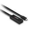 Lindy 5 m USB 3.2 Gen 2 C/C aktiivinen jatkokaapeli, 5 m, USB C, USB C, USB 3.2 Gen 2 (3.1 Gen 2), 10 Gbit/s, musta