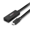 Lindy 5 m USB 3.2 Gen 2 C/C aktiivinen jatkokaapeli, 5 m, USB C, USB C, USB 3.2 Gen 2 (3.1 Gen 2), 10 Gbit/s, musta