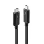 Lindy 2 m Thunderbolt 3 -kaapeli, passiivinen, uros, uros, 2 m, 20 Gbit/s, musta, 4096 x 2160 pikseliä