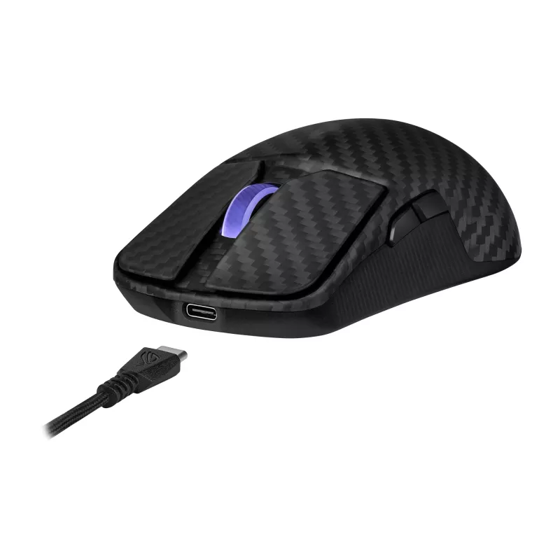 ASUS ROG Harpe Ace Extreme -pelihiiri, oikeakätinen, RF Wireless + Bluetooth + USB Type-A, optinen, 42000 DPI