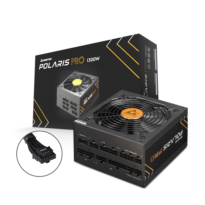 Chieftec Polaris PRO 1300W virtalähde 20+4-Pin ATX ATX musta