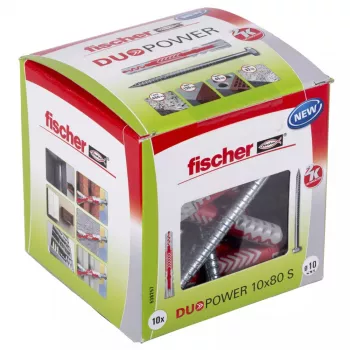 Fischer DUOPOWER 10 x 80 S LD kiinnitystappi