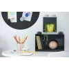 room copenhagen LEGO Brick Shelf 8+4 musta — modulaarinen seinähylly 2 tasolla