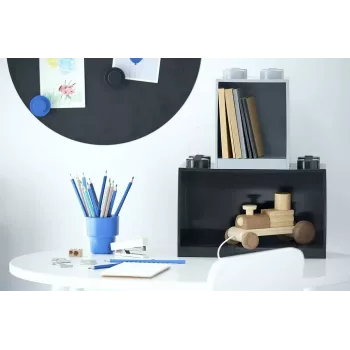 Hylly Room Copenhagen LEGO Brick 8 Shelf musta, modulaarinen näyttöhylly