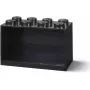Hylly Room Copenhagen LEGO Brick 8 Shelf musta, modulaarinen näyttöhylly