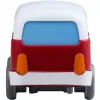 HABA Kullerbu Momentum Motor Mini Bus sininen harmaa punainen valkoinen
