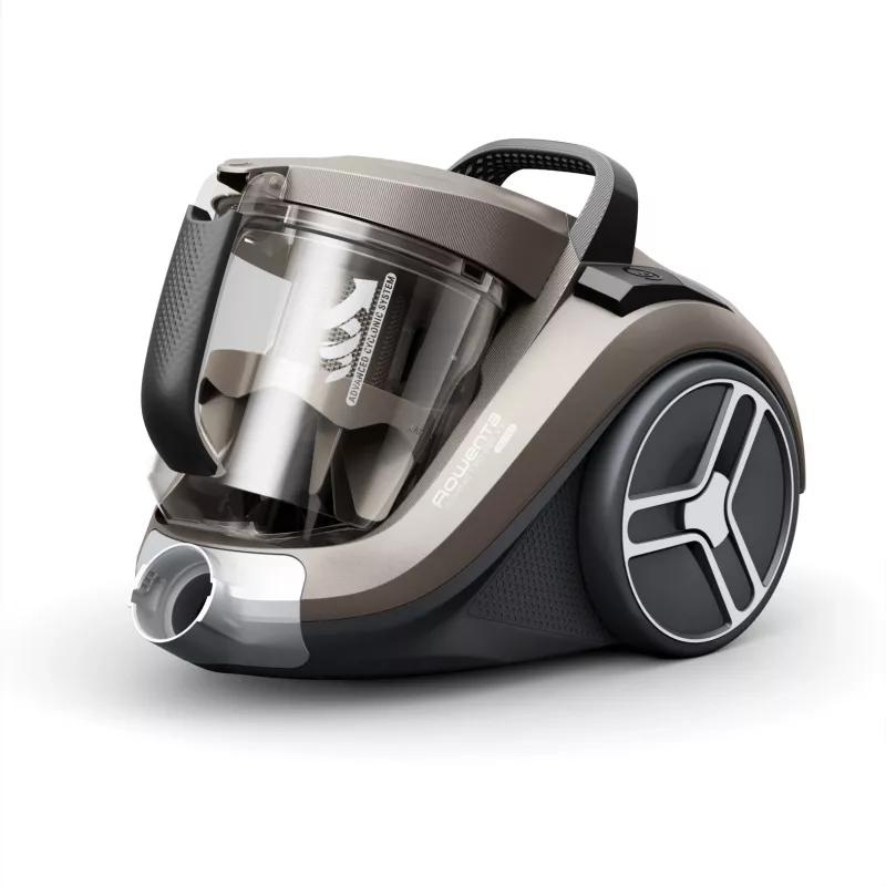 Rowenta Compact Power XXL Animal RO4B50 pölypussiton lattiaimuri, 3-portainen suodatin, harmaa/musta