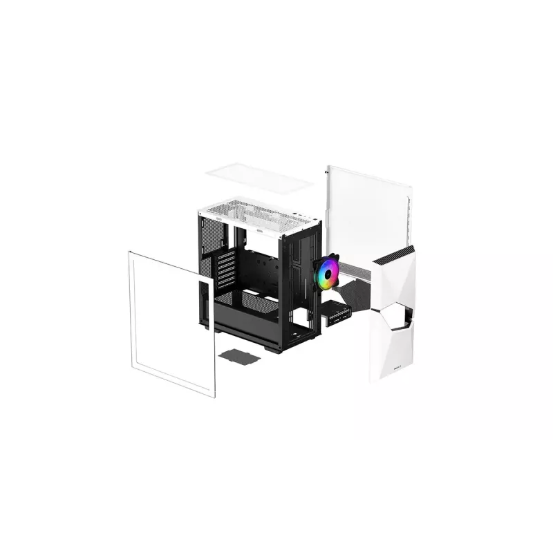 PC-kotelo DeepCool CYCLOPS WH Midi Tower valkoinen
