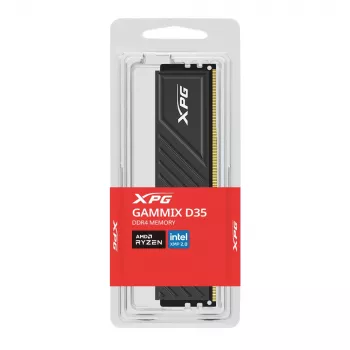 DIMM 8 GB DDR4-3600, keskusmuisti musta, AX4U36008G18I-SBKD35, XPG GAMMIX D35, INTEL XMP