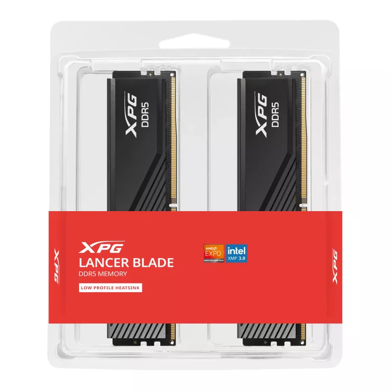 ADATA XPG Lancer DDR5-6000 64 Gt (2x32 Gt) muistisarja, musta, AX5U6000C3032G-DCLABK