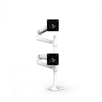 ERGOTRON LX Dual Stacking Arm, korkea varsi (valkoinen)