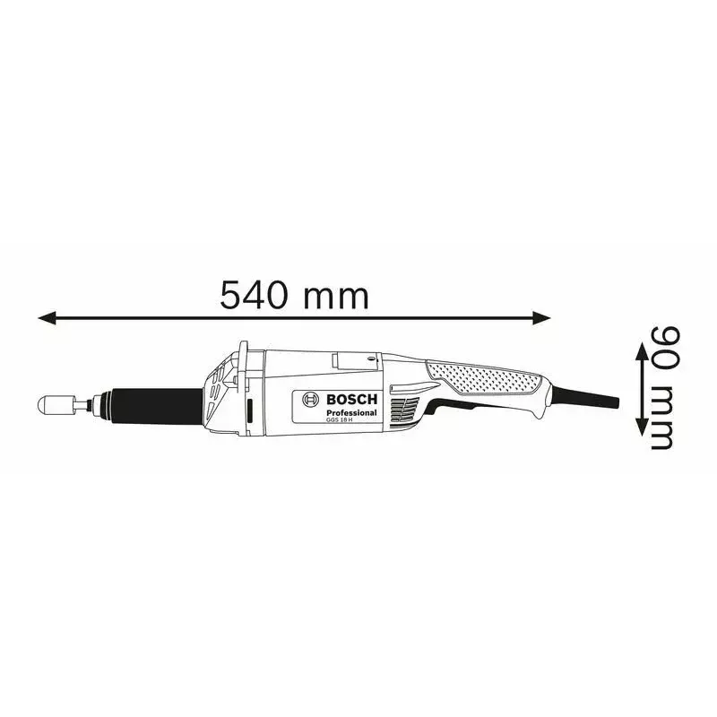 Bosch Professional GGS 18 H suorahiomakone, 1 050 W, 10 mm istukka (0 601 209 200)
