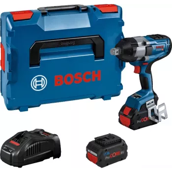 Bosch GDS 18V-1050 H Professional akkuiskuväännin 18 V, 1050 Nm, 1750 rpm, 3/4" ulkoneliö, 2x ProCORE18V 5,5 Ah, L-BOXX, sininen/musta