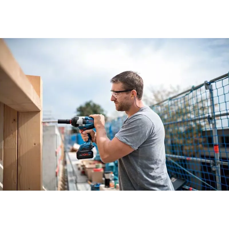 Bosch GDS 18V-1050 H Professional akkuiskuväännin 18 V, 1050 Nm, 1750 rpm, 3/4" ulkoneliö, 2x ProCORE18V 5,5 Ah, L-BOXX, sininen/musta