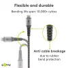 Lightning-kaapeli Wentronic 49267 0,5 m musta-harmaa