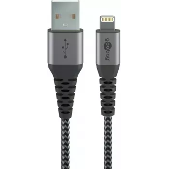 Lightning-kaapeli Wentronic 49267 0,5 m musta-harmaa