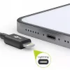 Goobay Lightning USB lataus- ja synkronointikaapeli 1 m Lightning USB A CE MFi