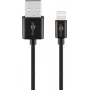 Goobay Lightning USB lataus- ja synkronointikaapeli 1 m Lightning USB A CE MFi