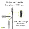 USB-kaapeli Wentronic 49282 USB 2.0 1 m Micro-USB B USB A musta harmaa