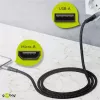 USB-kaapeli Wentronic 49282 USB 2.0 1 m Micro-USB B USB A musta harmaa