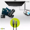 USB-kaapeli Wentronic 49282 USB 2.0 1 m Micro-USB B USB A musta harmaa