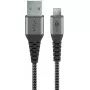 USB-kaapeli Wentronic 49282 USB 2.0 1 m Micro-USB B USB A musta harmaa
