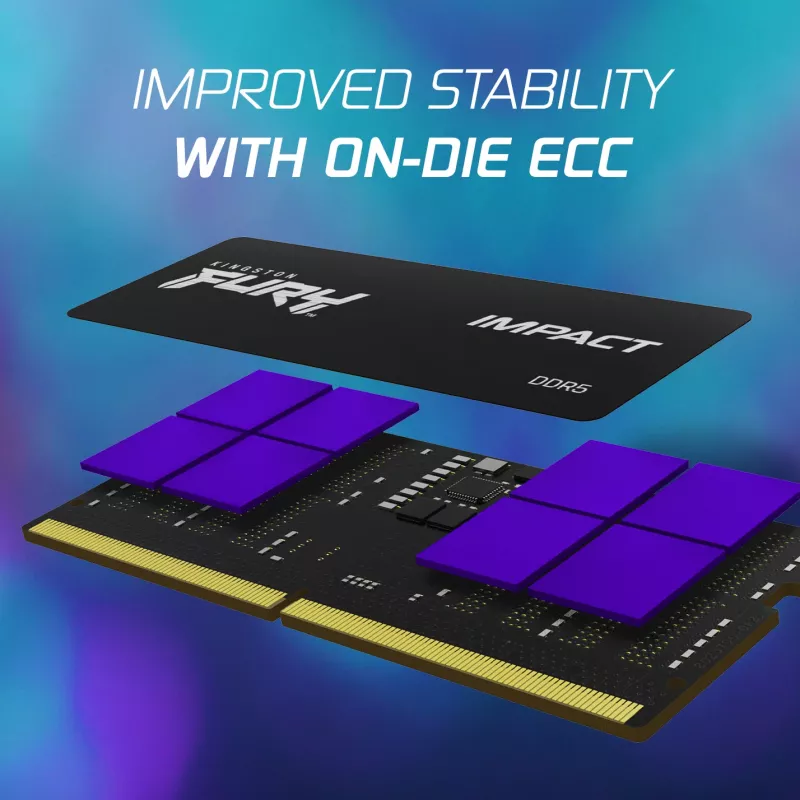 Kingston Technology FURY 32GB 6000MT/s DDR5 CL38 SODIMM (2 kpl pakkaus) Impact XMP