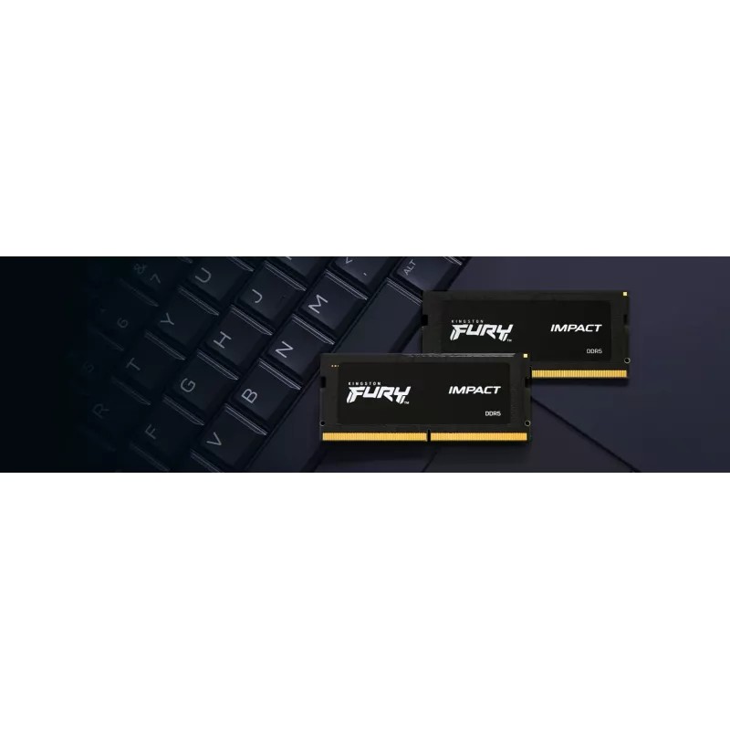 Kingston Technology FURY 32GB 6000MT/s DDR5 CL38 SODIMM (2 kpl pakkaus) Impact XMP